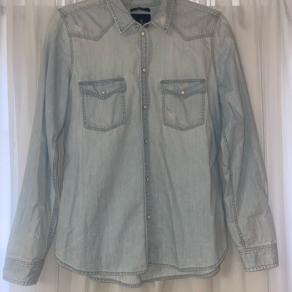 Light Denim Button Up Shirt